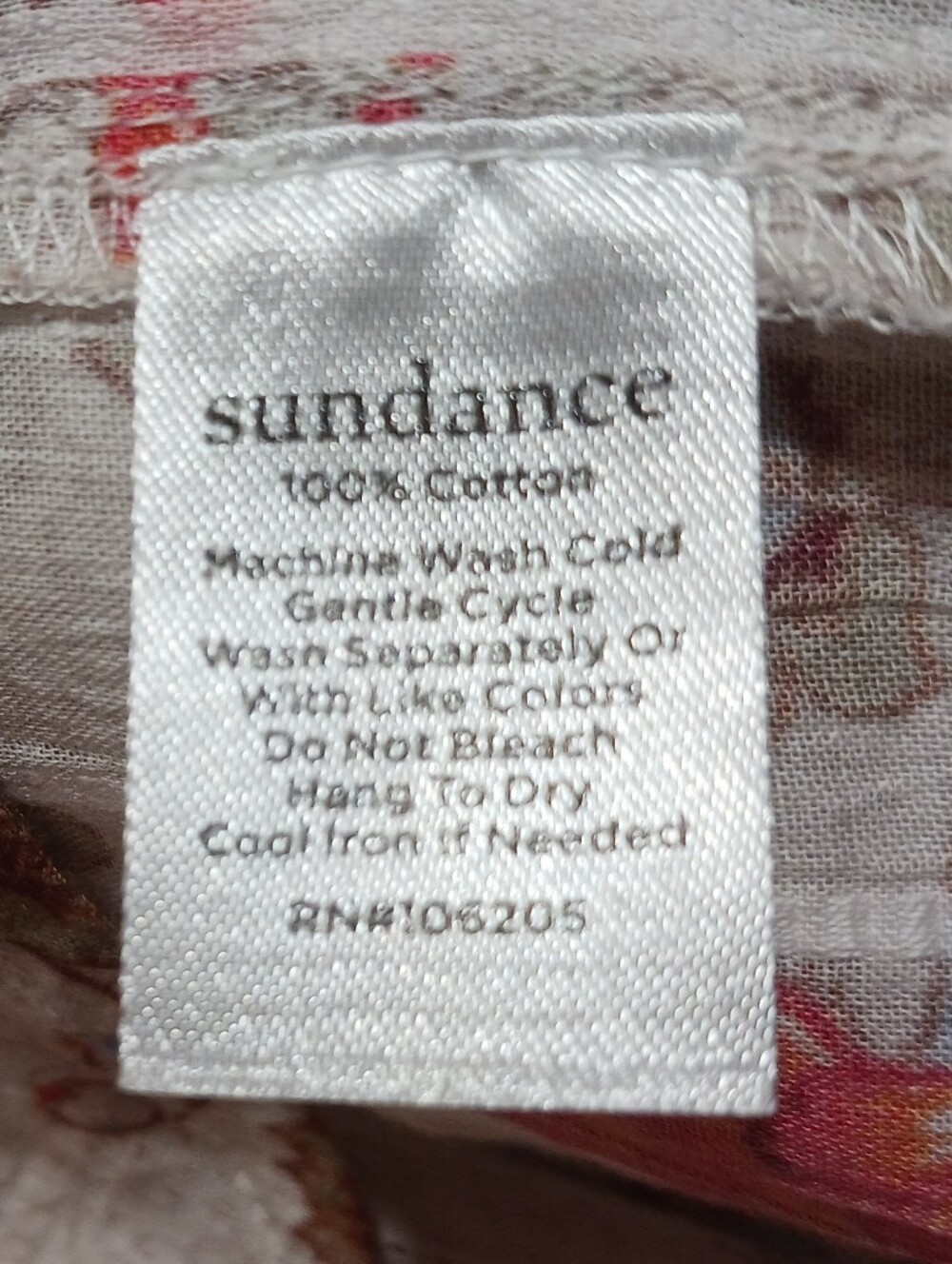 Sundance Ruffle Collar Floral Pheasant Relaxed Blouse Lace Trim - Picture 13 of 13